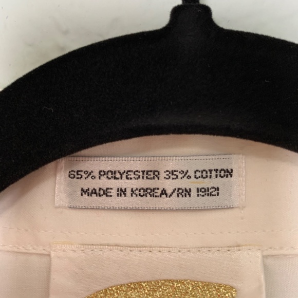 Vintage TIA White Button Up Shirt Medium Tropical Birds Embroidered Art to Wear - Picture 4 of 16